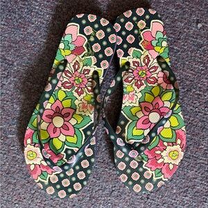 Vera Bradley Colorful Floral Sandals